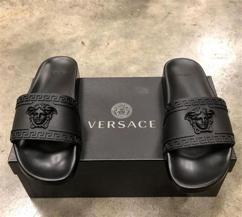 women versace slide|Versace flip flops women's.